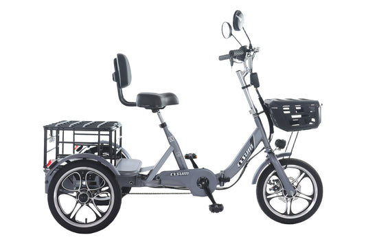 Foldable cargo e-trike - 48v 350w rear-drive, top speed 25km/h, 16 inch tire
