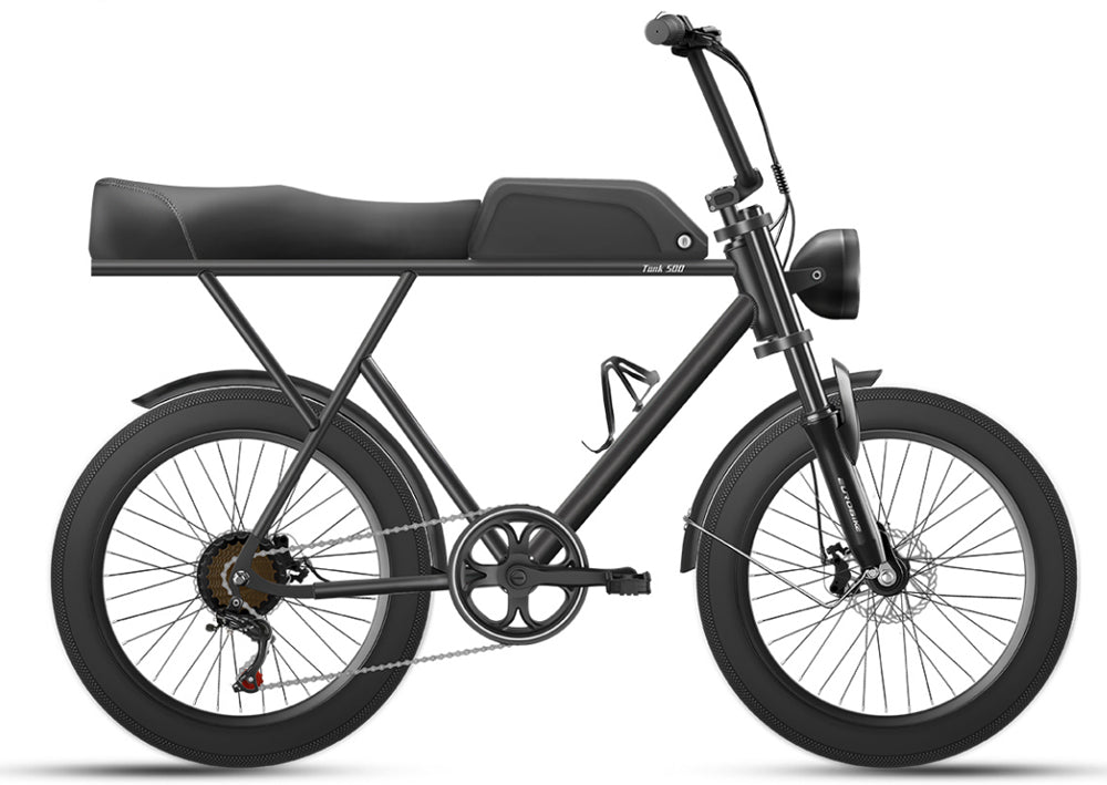 JSY E-TANK-500 vélo électrique en acier à haute teneur en carbone 20 ''vélo électrique à gros pneus 48v 500w 10Ah