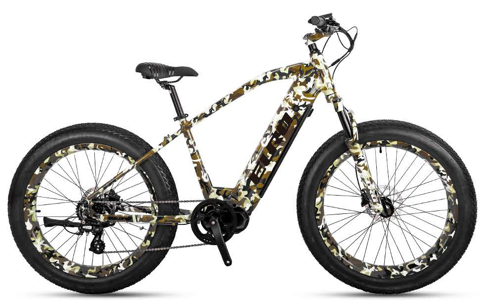 JSY Cheetah gros pneu ebike mi-entraînement 48v 500w vélo électrique