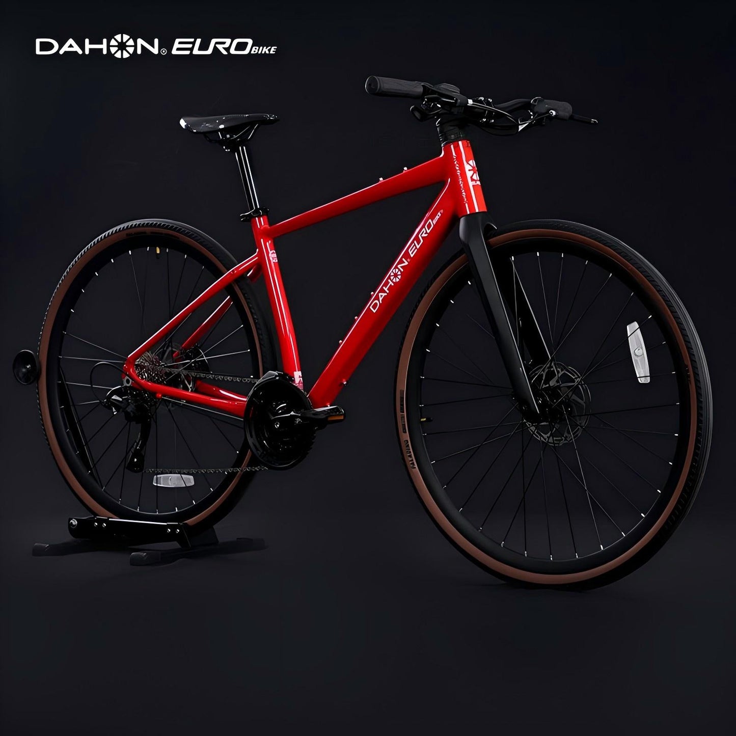 EUROBIKE DA600 Lightweight gravel road bike - 700Cx38C, L-TWOO 27 speed, Hydraulic disc brake