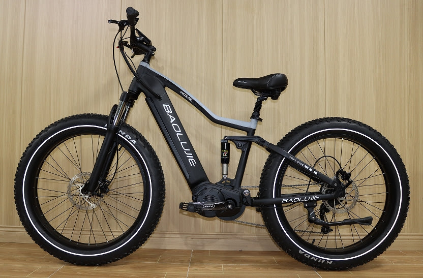 BLJ DP-2620 Vélo électrique 26'' Puissant Mid-Drive 48V 1000W Moteur Gros Pneu E-Bike