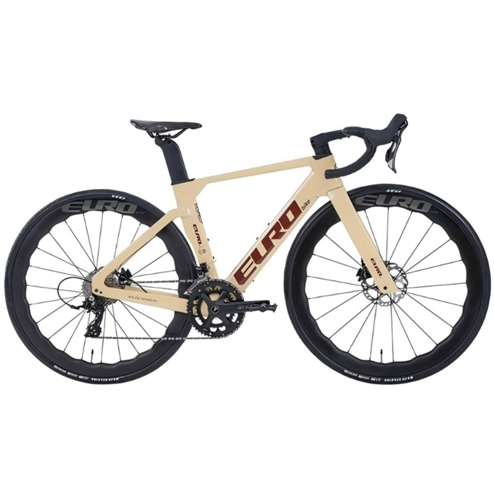EUROBIKE full carbon fiber road bike - 700C, Shimano 105 24 speed, all inner wiring