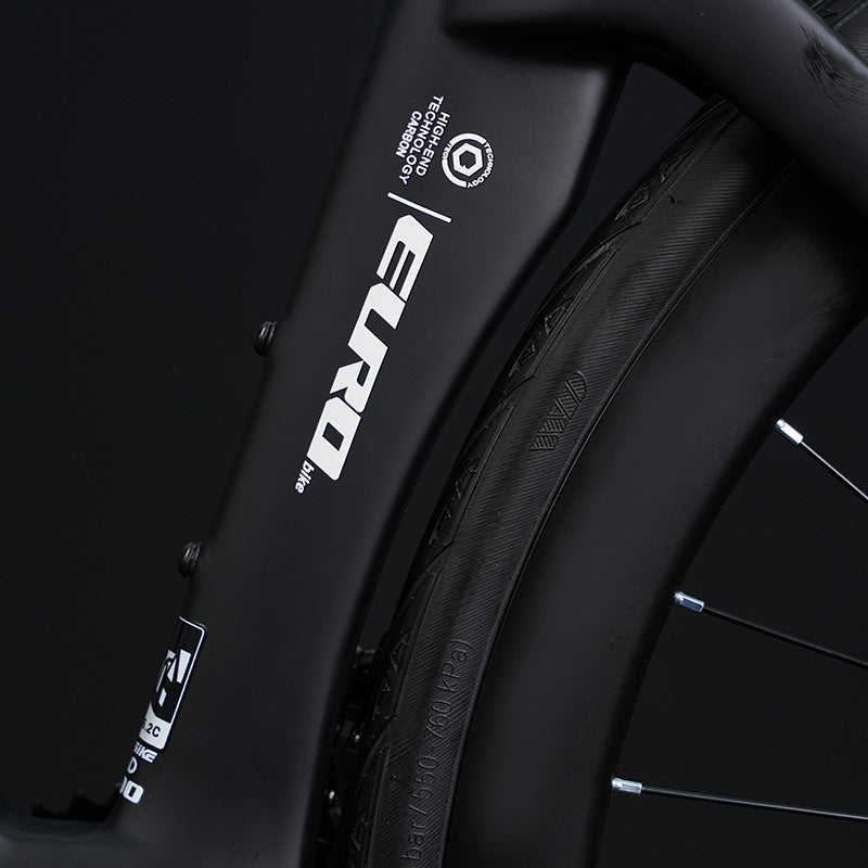 EUROBIKE full carbon fiber road bike - 700C, Sensah 24 speed, all inner wiring