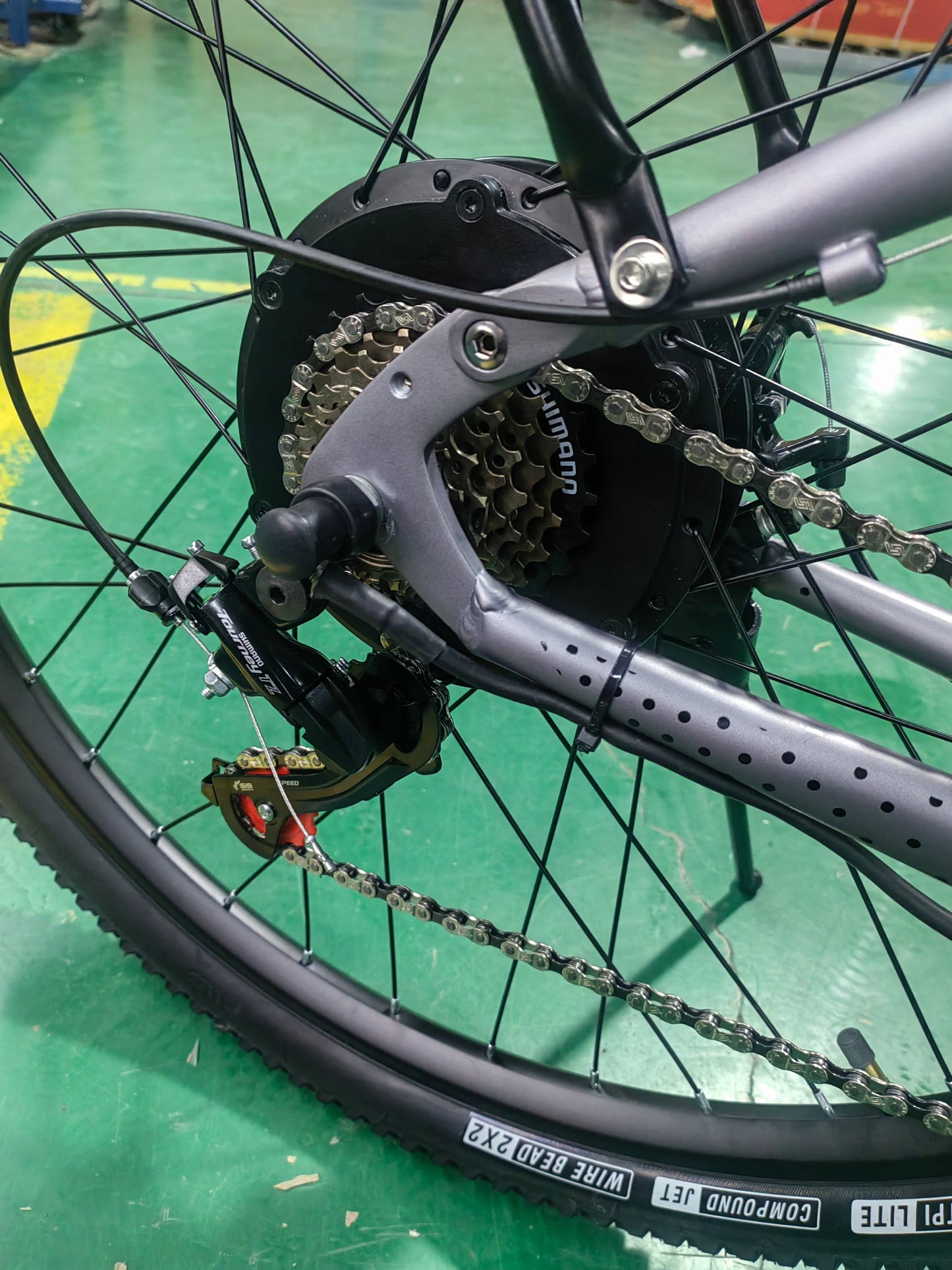 Bici completa de la suspensión MTB E de JSY M19 29" bici de montaña eléctrica del acero de alto carbono del costo barato