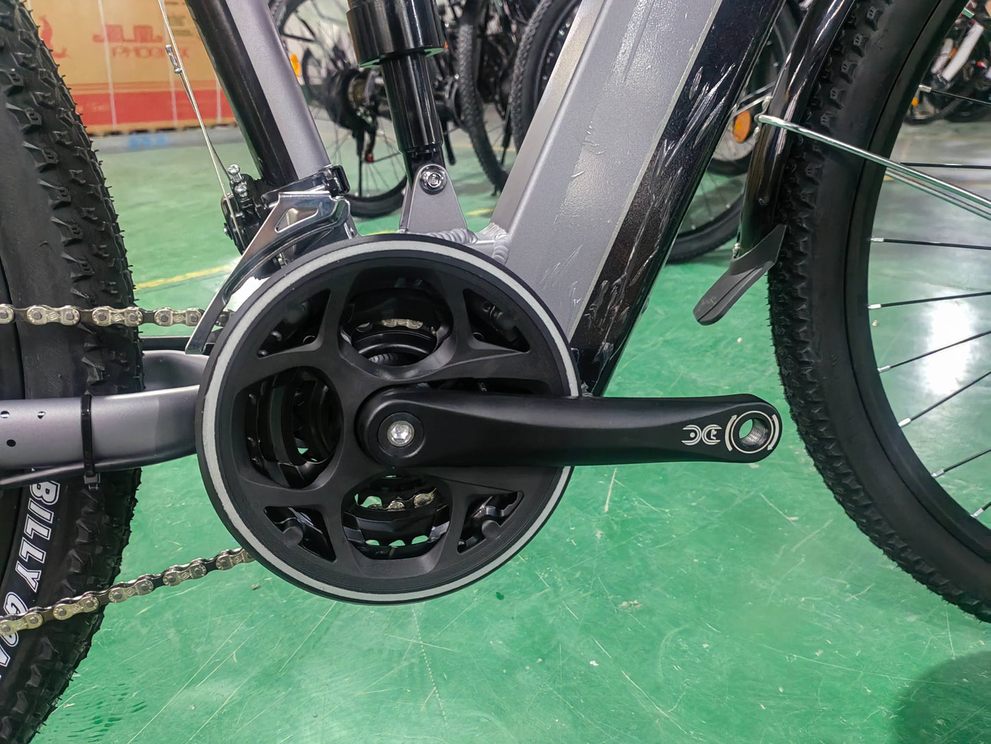 Bici completa de la suspensión MTB E de JSY M19 29" bici de montaña eléctrica del acero de alto carbono del costo barato