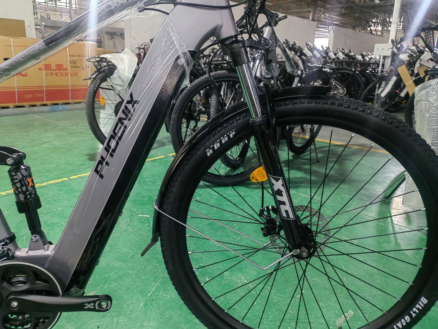 Bici completa de la suspensión MTB E de JSY M19 29" bici de montaña eléctrica del acero de alto carbono del costo barato