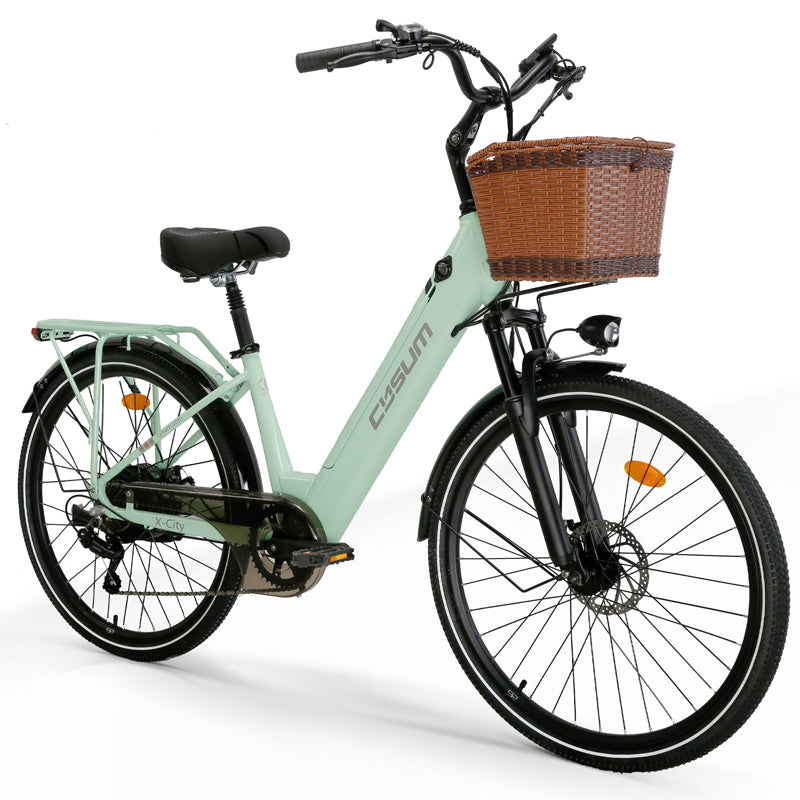 CYSUM X-City women e bike - 26 inch aluminum, 250w 10Ah, top speed 25km/h, EN certified