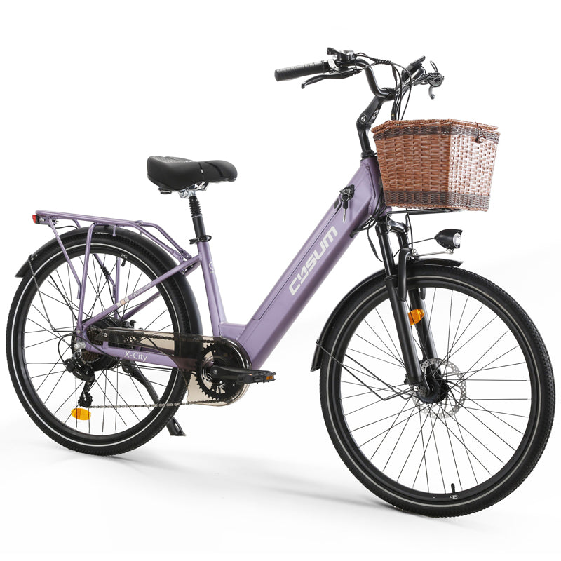 CYSUM X-City women e bike - 26 inch aluminum, 250w 10Ah, top speed 25km/h, EN certified