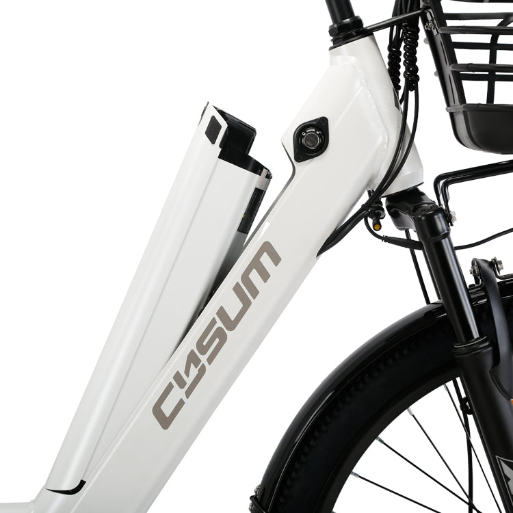 El paso eléctrico de las mujeres de la señora de la mariposa de JSY a través de la bici 26" ciudad E bici 36V 10Ah 350W