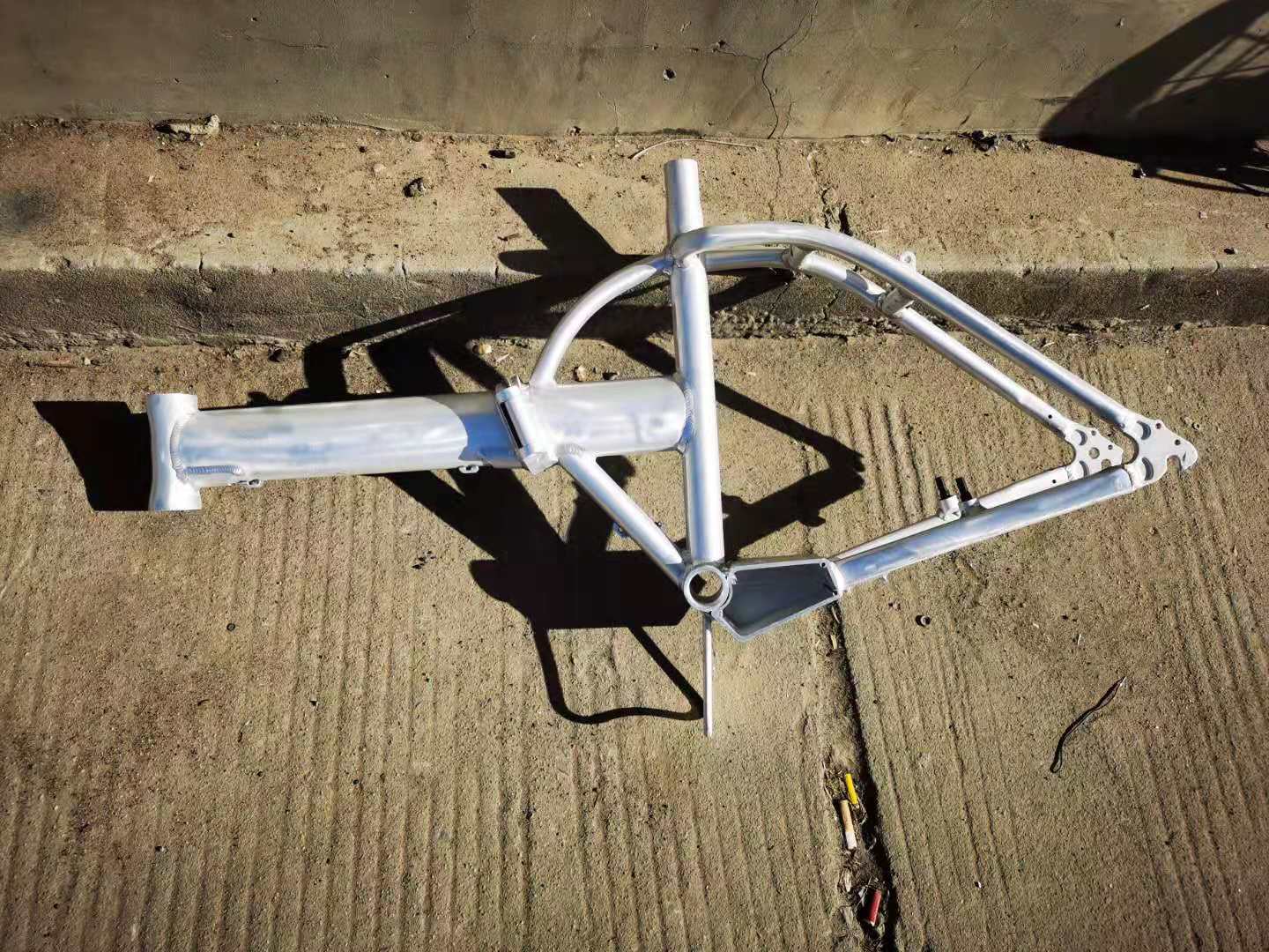 JSY Harley acero con alto contenido de carbono 20" bicicleta eléctrica plegable con neumático ancho 48v 500w E