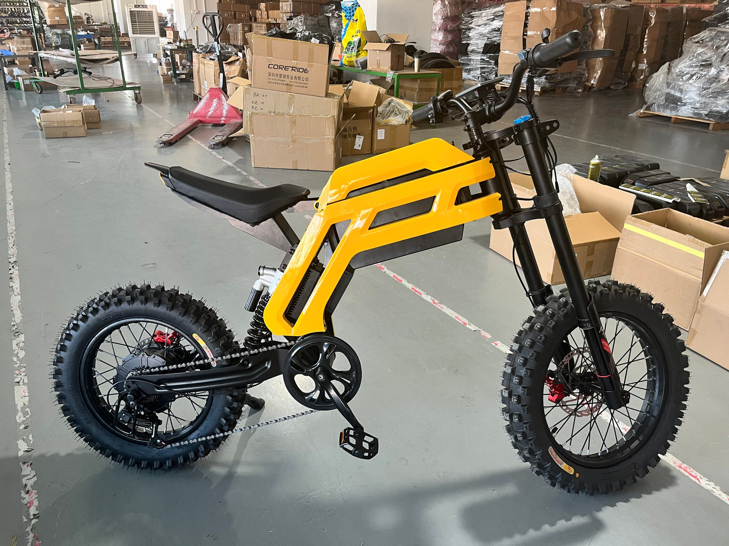 Off road high speed powerful electric motorcycle ebike 22.5 inch, 3000w, max 70km/h