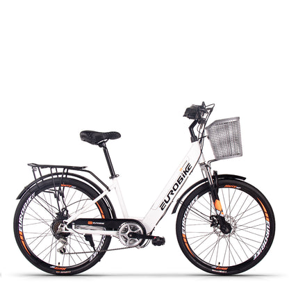 JSY Butterfly Lady Women Electric Step Through Bike 26'' City E bike 36V 10Ah 350W