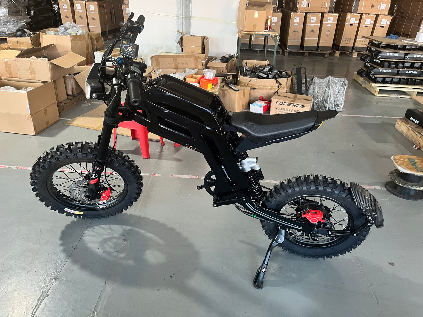 Off road high speed powerful electric motorcycle ebike 22.5 inch, 3000w, max 70km/h