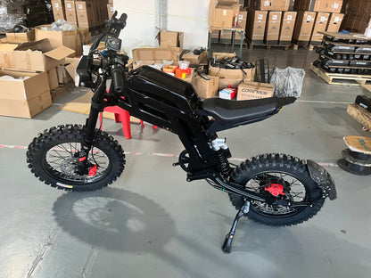 Off road high speed powerful electric motorcycle ebike 22.5 inch, 3000w, max 70km/h