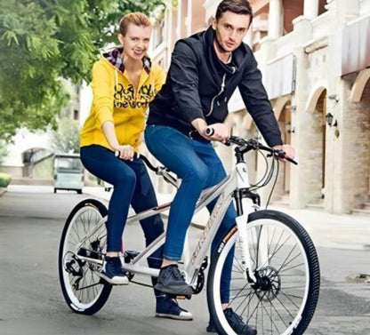 Tandem electric mountain bike - 26 inch tire, 350 watt, speed 30km/h