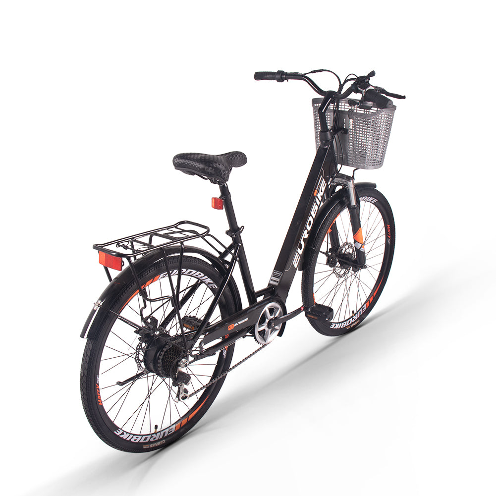 JSY Butterfly Lady Women Electric Step Through Bike 26'' City E bike 36V 10Ah 350W