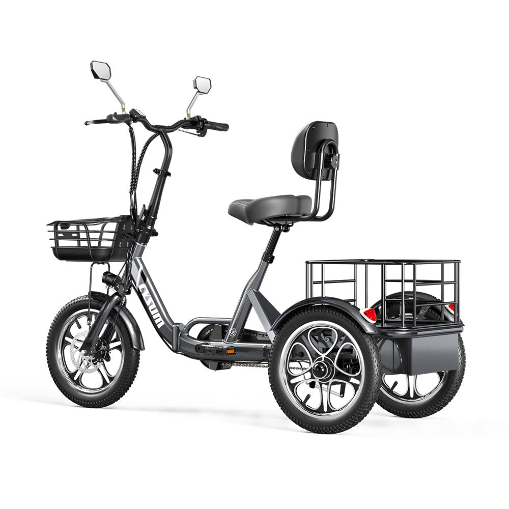 Foldable cargo e-trike - 48v 350w rear-drive, top speed 25km/h, 16 inch tire