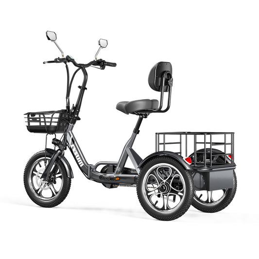 Foldable cargo e-trike - 48v 350w rear-drive, top speed 25km/h, 16 inch tire