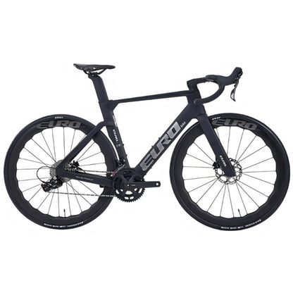 EUROBIKE full carbon fiber road bike - 700C, WHEELTOP EDS TX wireless electronic derailluer 2*12 speed, all inner wiring