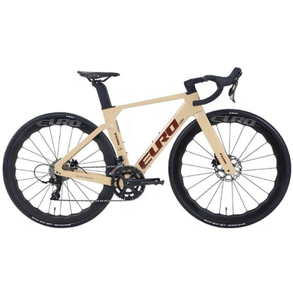 EUROBIKE full carbon fiber road bike - 700C, WHEELTOP EDS TX wireless electronic derailluer 2*12 speed, all inner wiring