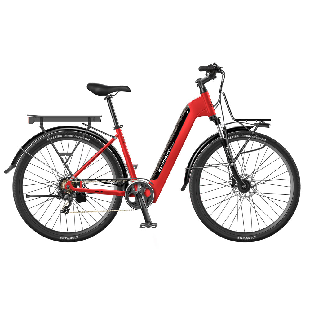 JSY ML9 700CX38C paso a través de mujeres altas aleación económica de aluminio bicicleta eléctrica de ciudad E bicicleta 36v 350w E-bike