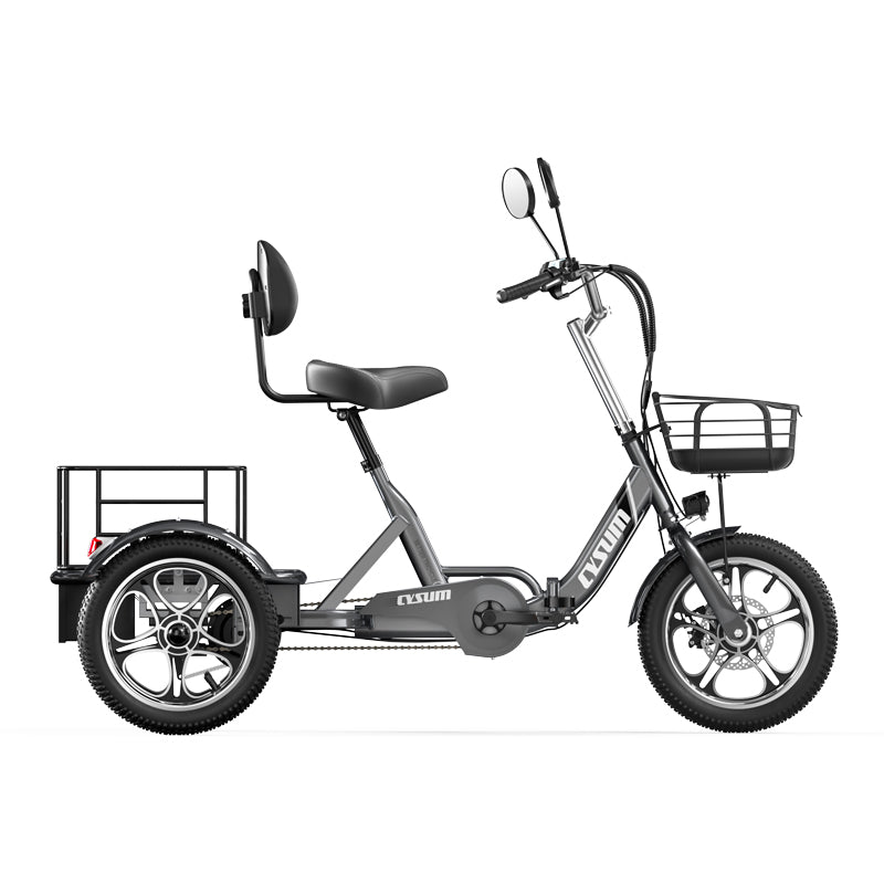 Foldable cargo e-trike - 48v 350w rear-drive, top speed 25km/h, 16 inch tire