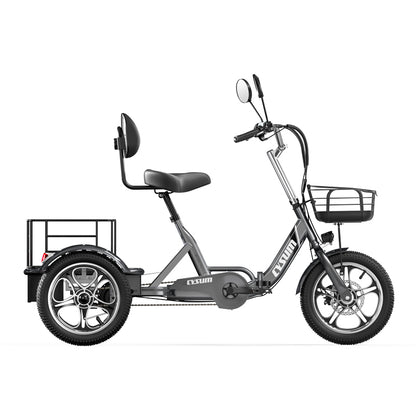 Foldable cargo e-trike - 48v 350w rear-drive, top speed 25km/h, 16 inch tire