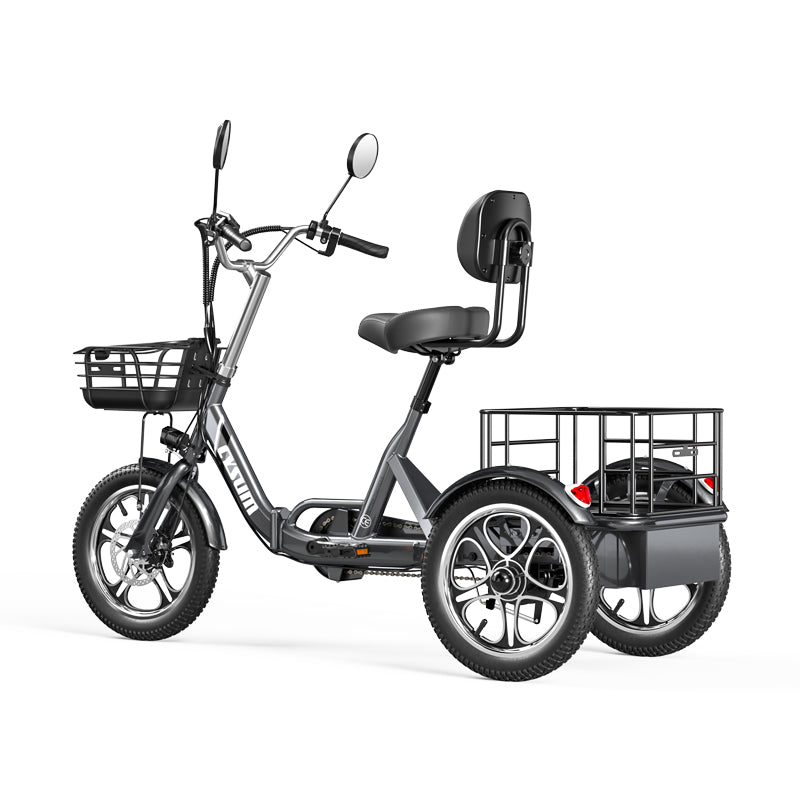 Foldable cargo e-trike - 48v 350w rear-drive, top speed 25km/h, 16 inch tire