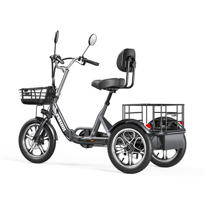 Foldable cargo e-trike - 48v 350w rear-drive, top speed 25km/h, 16 inch tire