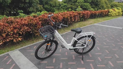 CYSUM X-City women e bike - 26 inch aluminum, 250w 10Ah, top speed 25km/h, EN certified