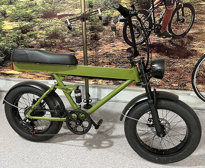 Full suspension steel ebike - 20x4.0 fat tire, 48v 500w motor, speed 35km/h